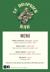 Menu Le Dropkick - Les menus
