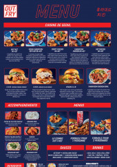 Menu Out Fry - La carte