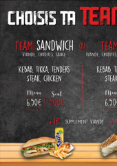 Menu O Chicken Naan - Les team sandwichs, team tacos, ...