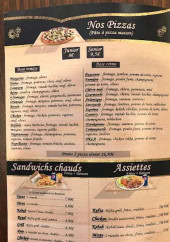 Menu Okla - Les pizzas et sandwiches