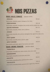 Menu Le petit bouchon - Les pizzas