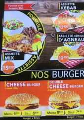 Menu Adana Kebab - Les assiettes et burgers