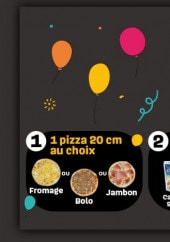 Menu Hop'la Pizza - Menu enfant