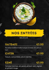 Menu O'delices Kebab - Les entrées