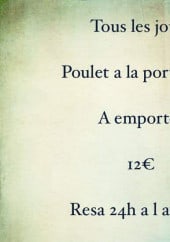 Menu L'Atelier - Exemple de menu du jour