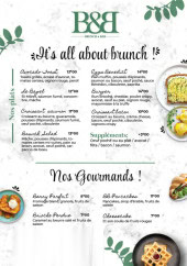 Menu B&B - It&#039; all brunch et gourmands