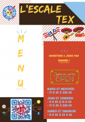 Menu L'Escale Tex - Carte et menu L'Escale Tex
Montargis