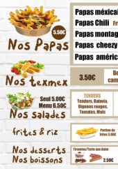 Menu La Maison Du Wrap - Papas, tex mex, salades,...