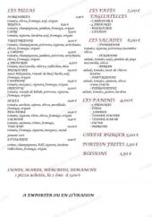 Menu La Traviata - Les pizzas, les pâtes, les salades...