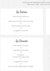 Menu L'Estancia - Le menu à 16.50€