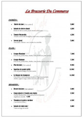 Menu Le Café du Commerce - Les entrées, plats, ...