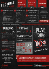 Menu Antioche - La carte