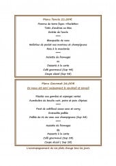 Menu L'envie - Menus