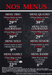 Menu Subito - Les menus