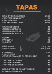 Menu Le Before - Les tapas