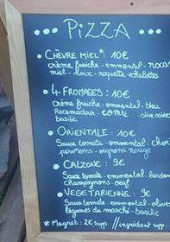 Menu La pause du Ressel - Les pizzas et salades