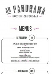 Menu Au Panorama - Les menus