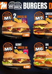 Menu Big M - Les burgers doublés