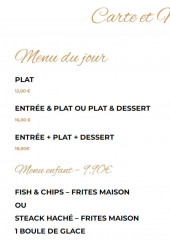 Menu Blazata - Les menus