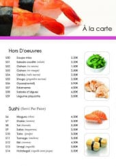 Menu Jasmin sushi box - Les hors d’œuvres 