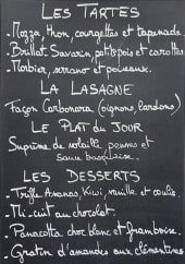 Menu L'épicurium - Un extrait de menu de la semaine