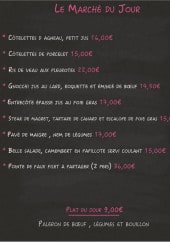 Menu Le Bistronome - Exemple de menu du jour