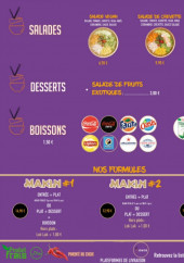 Menu Nyam Thai - Les salade, desserts et boissons