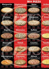 Menu Pizza one - Les pizzas 