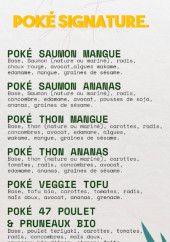 Menu Pokéya - Les poké signatures