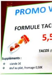 Menu Street Food - Formule tacos