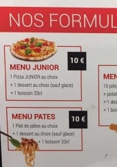 Menu Royal pizza 47 - Les formules