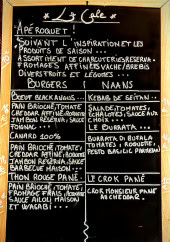 Menu La Cale - La carte