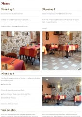 Menu Café des Maronniers - Les menus