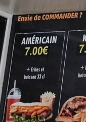 Menu Espace Food - Les menus