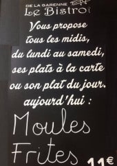 Menu Le Bistrot De La Garenne - Exemple de menu