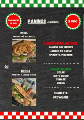 Menu Pizza Coppola - Les paninos, boissons, ...