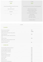 Menu La Ferme du Barry - Les menus et plats à la carte