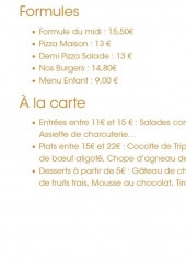 Menu Linette - La carte