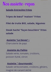 Menu Auberge du vieux Tilleul - les assiettes 