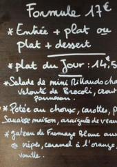 Menu Bistrot Raymond - Les formules