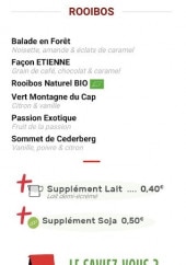 Menu Etienne - Les rooibos