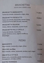 Menu La Fleur De Blé - Pizzas et bruscettas