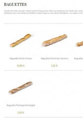 Menu Maison Becam - Les baguettes 