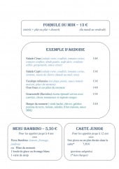 Menu Le San Marco - Formules et menus