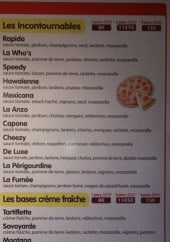 Menu La Pizza à Emporter - Les pizzas suite