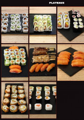 Menu Youko sushi - Les plateaux