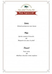 Menu Anjou Golf & Country Club - Menu express 