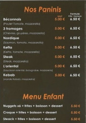 Menu Le Délice - Paninis, menu enfant