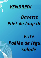 Menu Le Tablier de Marie - Un exemple de menu du jour