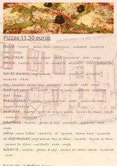 Menu Auberge du Layon - Les pizzas